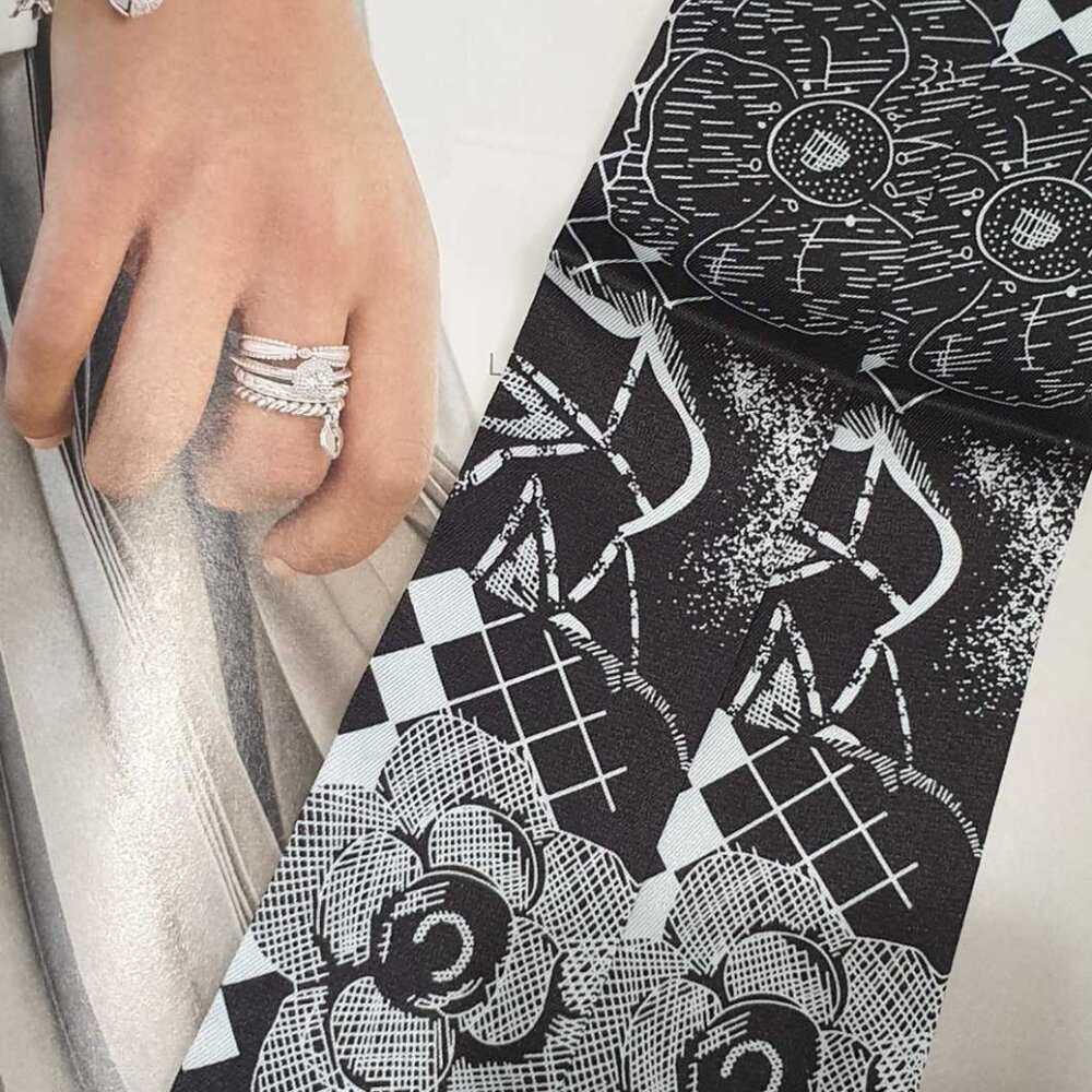 Skinny Scarf Fashion Women Wrap Hand Bag Accessory Hair Tie Luxe Trendy Gift